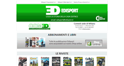 Desktop Screenshot of edisport.it